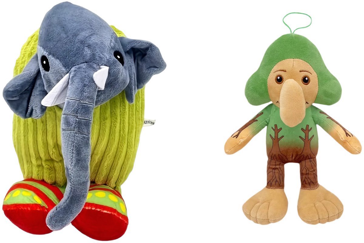 Happy Trendz® Set van 2 – Brr Brr Patapim + Lirilì Larilà | Italian Brainrot Pluche Knuffelset | Italian Brainrot Pluche (30 cm) | Italian Brainrot (Varianten) - Meme